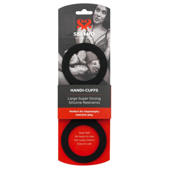 Sei Mio - silikoon käerauad - L suurus - must