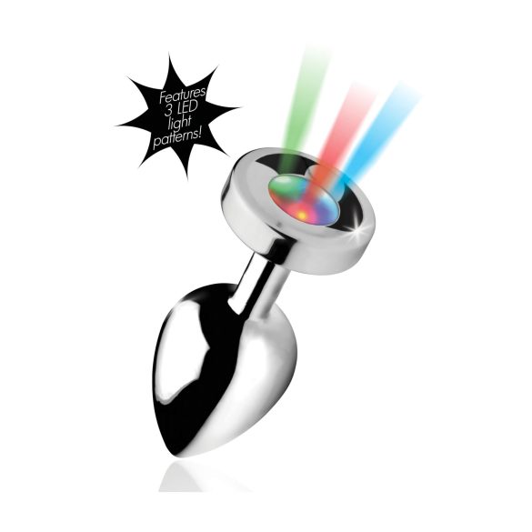 Booty Sparks - helendav anaalpistik - suur - hõbedane