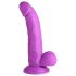 XR Brands POP - iminapaga, munanditega dildo - 19 cm (lilla)