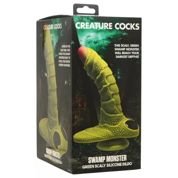 Creature Cocks - dildos - mälumängu kujuline - roheline