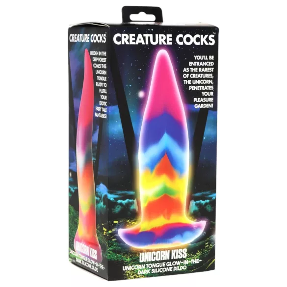 Creature Cocks Tongue - helendav silikoonist dildo - 21cm