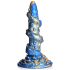 Creature Cocks Kraken - spiraalselt haarav dildo - 21 cm (kuld-sinine)