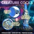 Creature Cocks Kraken - spiraalne dildo kaheksajala käega - 21 cm - kuld-sinine