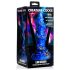 Creature Cocks Kraken - spiraalselt haarav dildo - 21 cm (kuld-sinine)