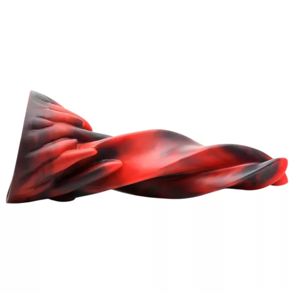 Creature Cocks Hell Kiss - keerdus silikoonist dildo - 19 cm - punane