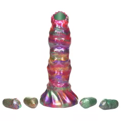   Creature Cocks Larva - ovaator tulnuka dildo - vikerkaare värv