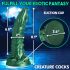 Creature Cocks Cockness Monster - silikoon dildo (roheline)