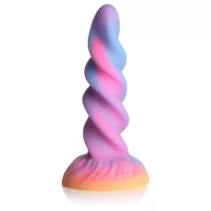   Creature Cocks Moon Rider - helendav ükssarviku dildos - lilla-roosa