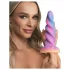 Creature Cocks Moon Rider - helendav ükssarviku dildos - lilla-roosa