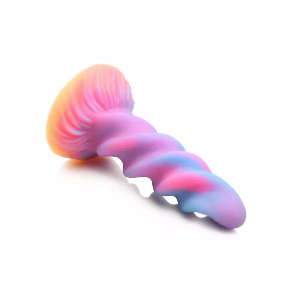 Creature Cocks Moon Rider - helendav ükssarviku dildos - lilla-roosa