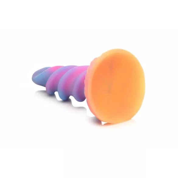 Creature Cocks Moon Rider - helendav ükssarviku dildos - lilla-roosa