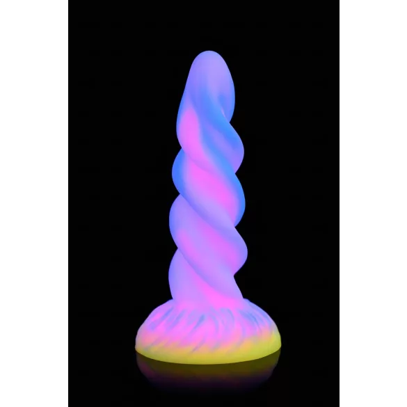 Creature Cocks Moon Rider - helendav ükssarviku dildos - lilla-roosa