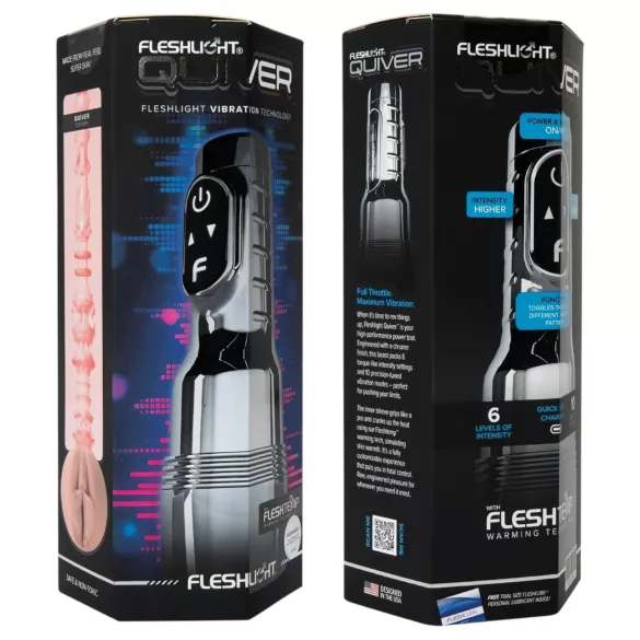 Fleshlight Quiver - vibreeriv ja soojenev masturbaator (vagiina)