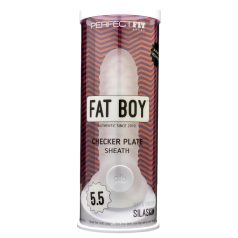 Fat Boy Checker Box - peenisekate - 15 cm - valge