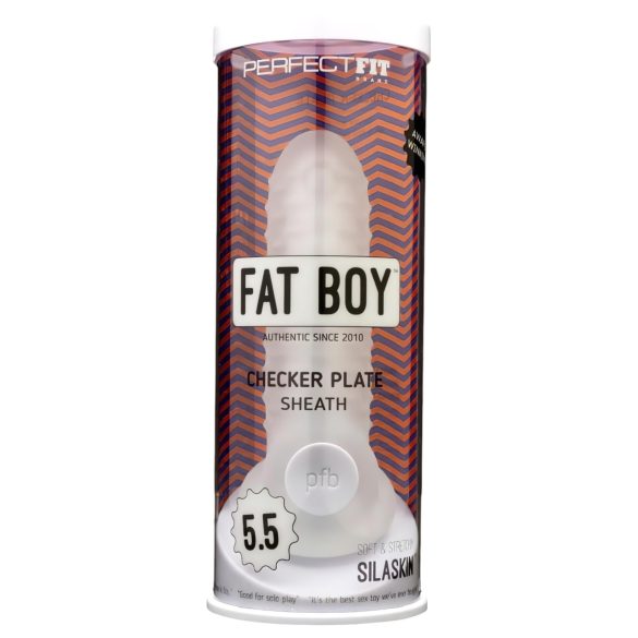 Fat Boy Checker Box - peenisekate - 15 cm - valge