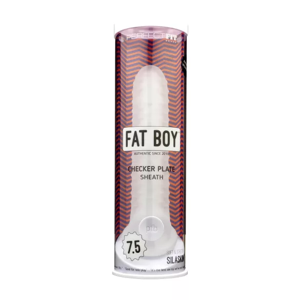 Fat Boy Checker Box - peenisekate - valge 19cm