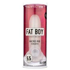 Fat Boy Micro Ribbed - peenisekate - sooneline - valge 15 cm