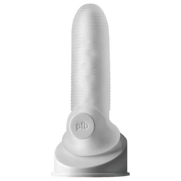 Fat Boy Micro Ribbed - peenisekate - sooneline - valge 15 cm