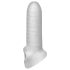 Fat Boy Micro Ribbed - peenisekate - sooneline - valge 15 cm