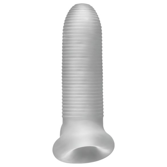 Fat Boy Micro Ribbed - peenisekate - sooneline - valge 15 cm