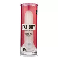   Perfect Fit - Fat Boy Micro Ribbed - peenisekate (17 cm, valge)