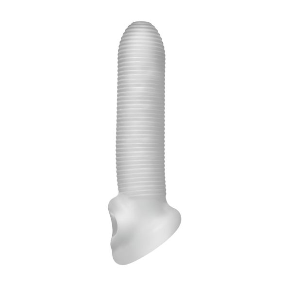Fat Boy Micro Ribbed - peenisemansett - sooneline - valge - 17 cm