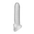 Fat Boy ribidega peenisekate (17cm) - valge