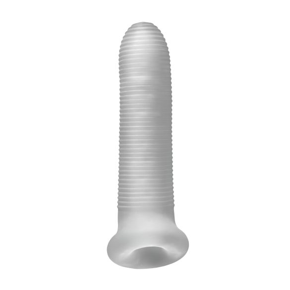 Fat Boy Micro Ribbed - peenisemansett - sooneline - valge - 17 cm
