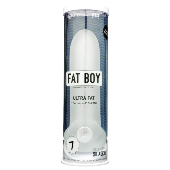 Fat Boy Original Ultra Fat - peenisekate (19 cm) - valge