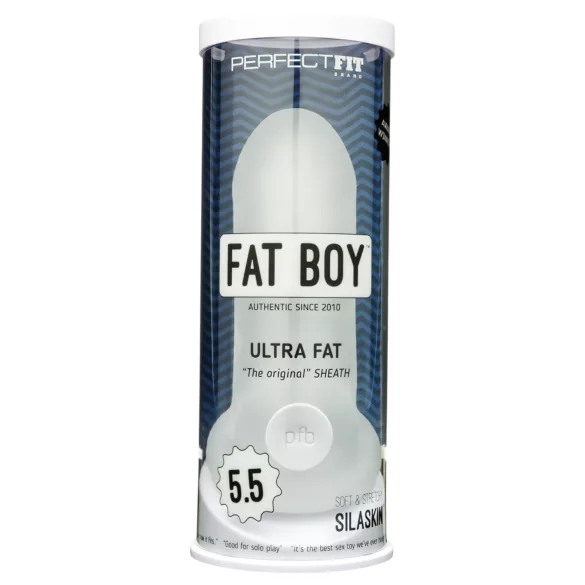 Perfect Fit - Fat Boy Original Ultra Fat - peenisekate (15 cm, valge)