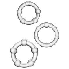 Stay Hard - peeniserõngaste komplekt - 3 tk - läbipaistev