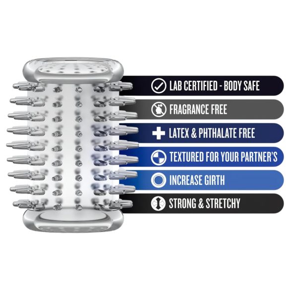 Stay Hard - peenisehülss ogadega - läbipaistev