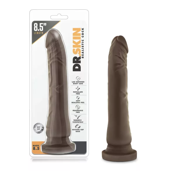 Dr. Skin - realistlik dildoga iminapaga - pruun 20,5 cm