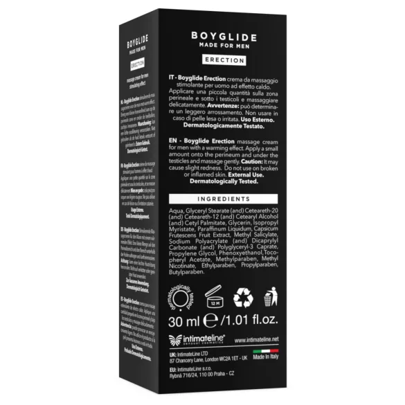 Intimateline Boyglide Erection - stimuleeriv intiimkreem (30 ml)