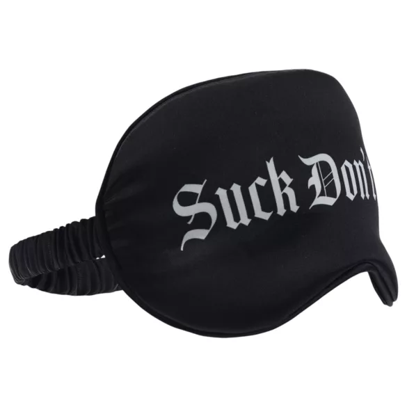 Ouch! - “Suck Don’t Bite” kirjaga satiinne silmamask (must)