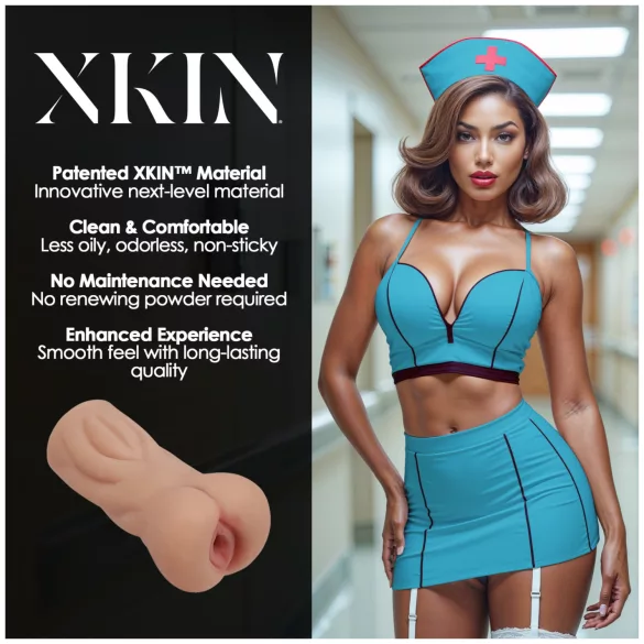 XKIN Naughty Nurse Trixie - elutruu kunstvagiina masturbaator (naturaalne)