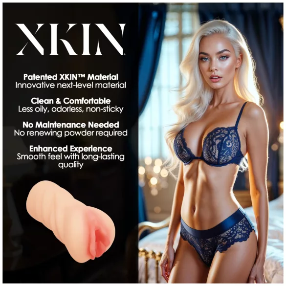 XKIN Desire Alessia - elutruudne kunstvagiina masturbaator (naturaalne)