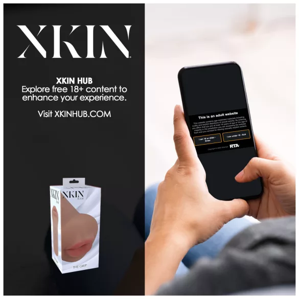 XKIN - kunstvagiini masturbaator - S (tume naturaalne)