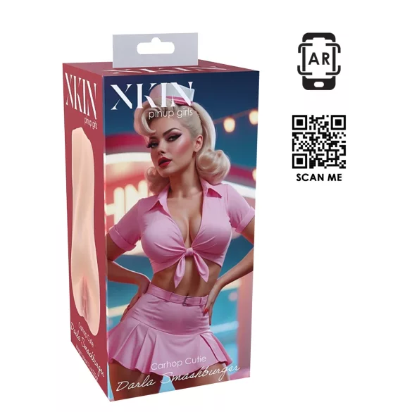 XKIN Cutie Darla - elutruistlik kunsttupevibraator (naturaalne)
