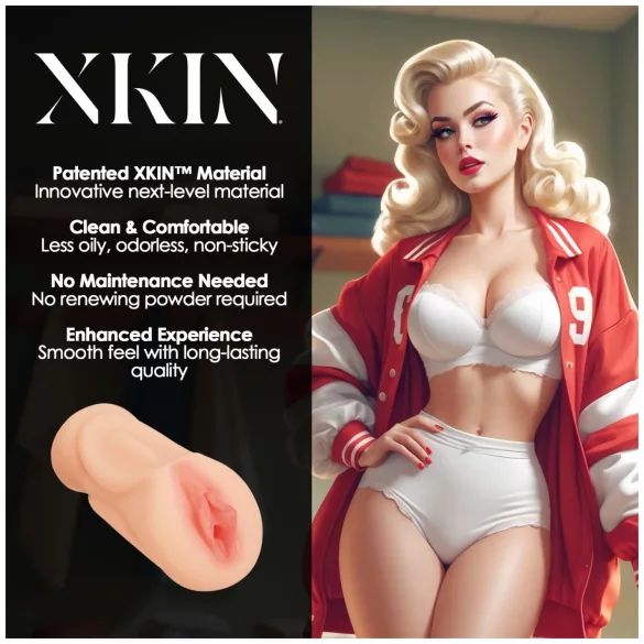 XKIN Lexi Lockerload - elutruut kunsttupe masturbaator (naturaalne)