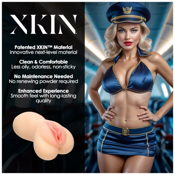 XKIN Lexi Cockpit - elutruust imiteeriv masturbaator (naturaalne)
