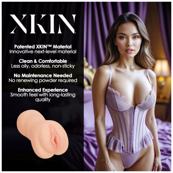 XKIN Sweet Delilah - elutruu kunsttupe masturbaator (naturaalne)