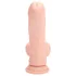RealRock - topelttihedusega realistlik vibraator (kehat värvi) - 15 cm