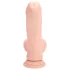RealRock - topelttihedusega naturaalne vibraator (nahavärvi) - 18 cm