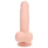 RealRock - topelttihedusega naturaalne vibraator (nahavärvi) - 18 cm