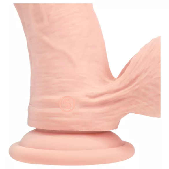 RealRock - topelttihedusega naturaalne vibraator (nahavärvi) - 18 cm