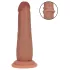 RealRock - topelttihedusega naturaalne dildo (päevitunud) - 15,5 cm