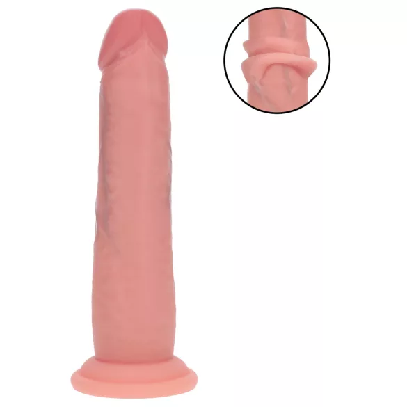 RealRock - topelttihe realistlik dildo (nahatooni) - 18,5 cm
