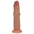 RealRock - topelttihe realistlik dildo (päevitunud) - 20,5 cm