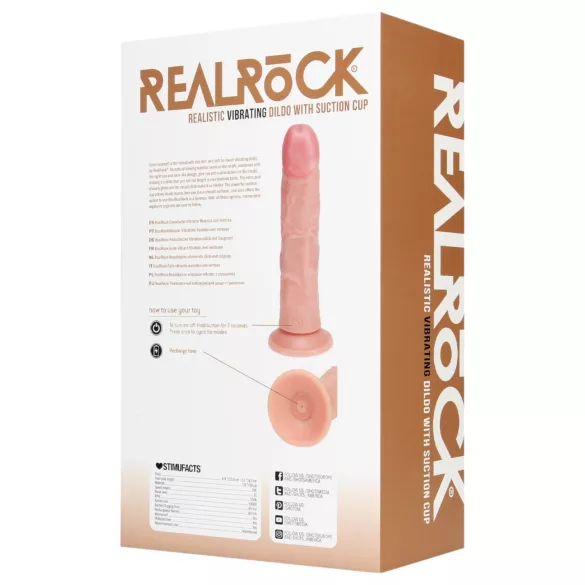 RealRock - vibraator iminapaga - naturaalne - 20,5cm